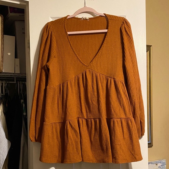 Peach Love California Tops - Peach Love California Orange Blouse